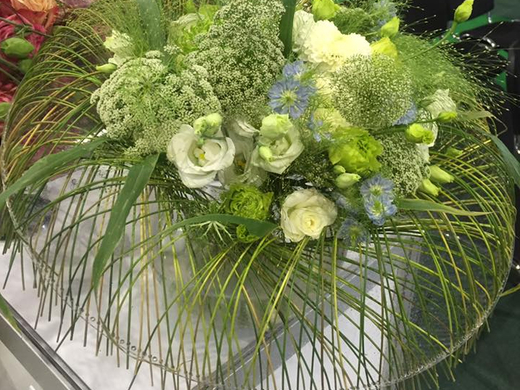 The bouquet with eustoma